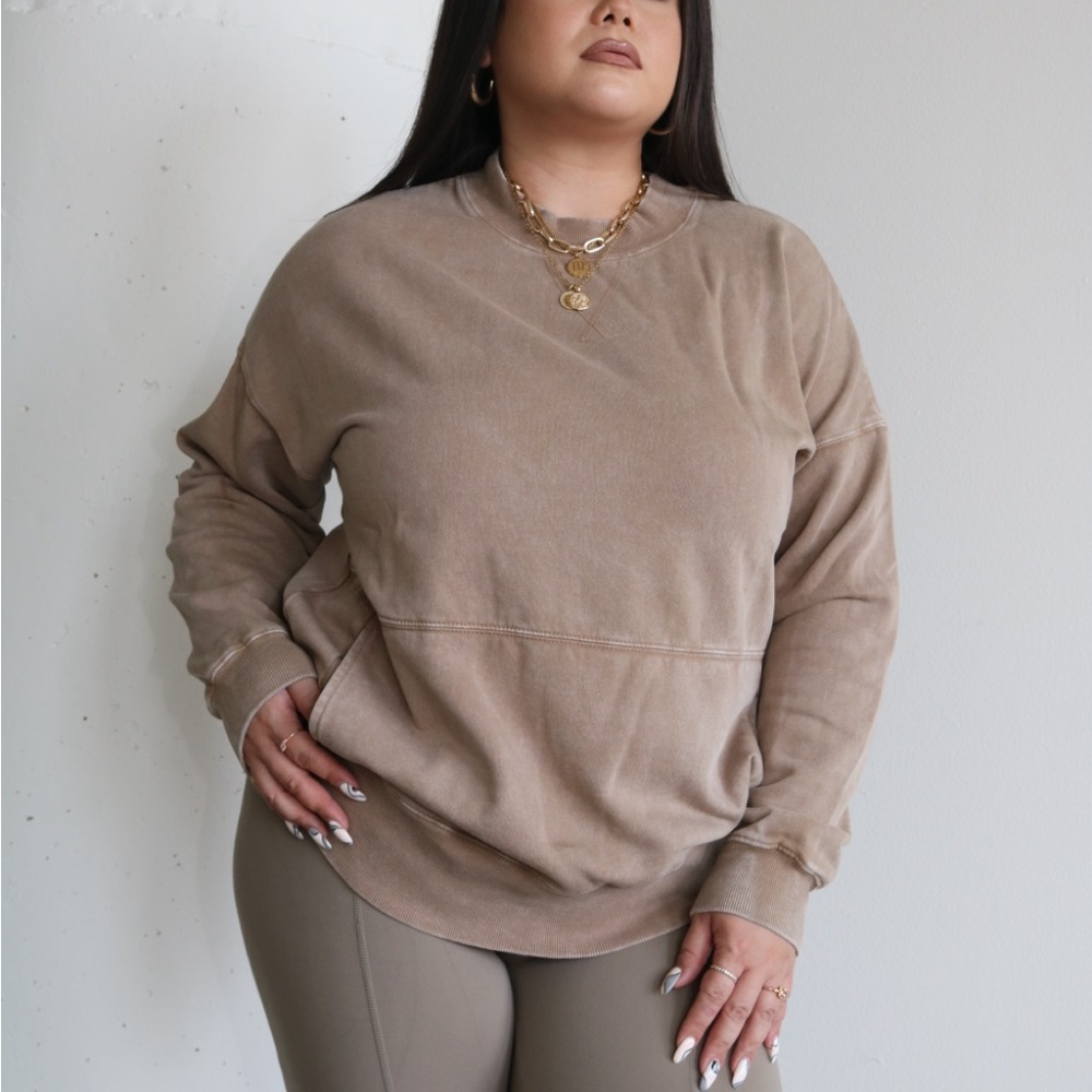 Mineral Wash Fleece Pullover